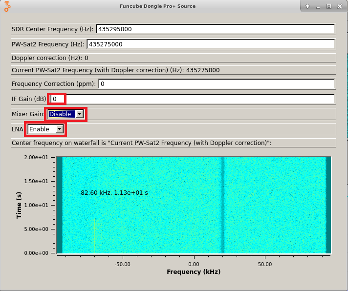 funcube pro settings